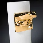 Vaso Alto in Ceramica Bianca con Dettaglio Colorato Realizzato in Italia - Monte Viadurini