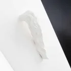 Vaso Alto per Interni in Ceramica Bianca Lavorata a Mano in Italia - Jacky Viadurini