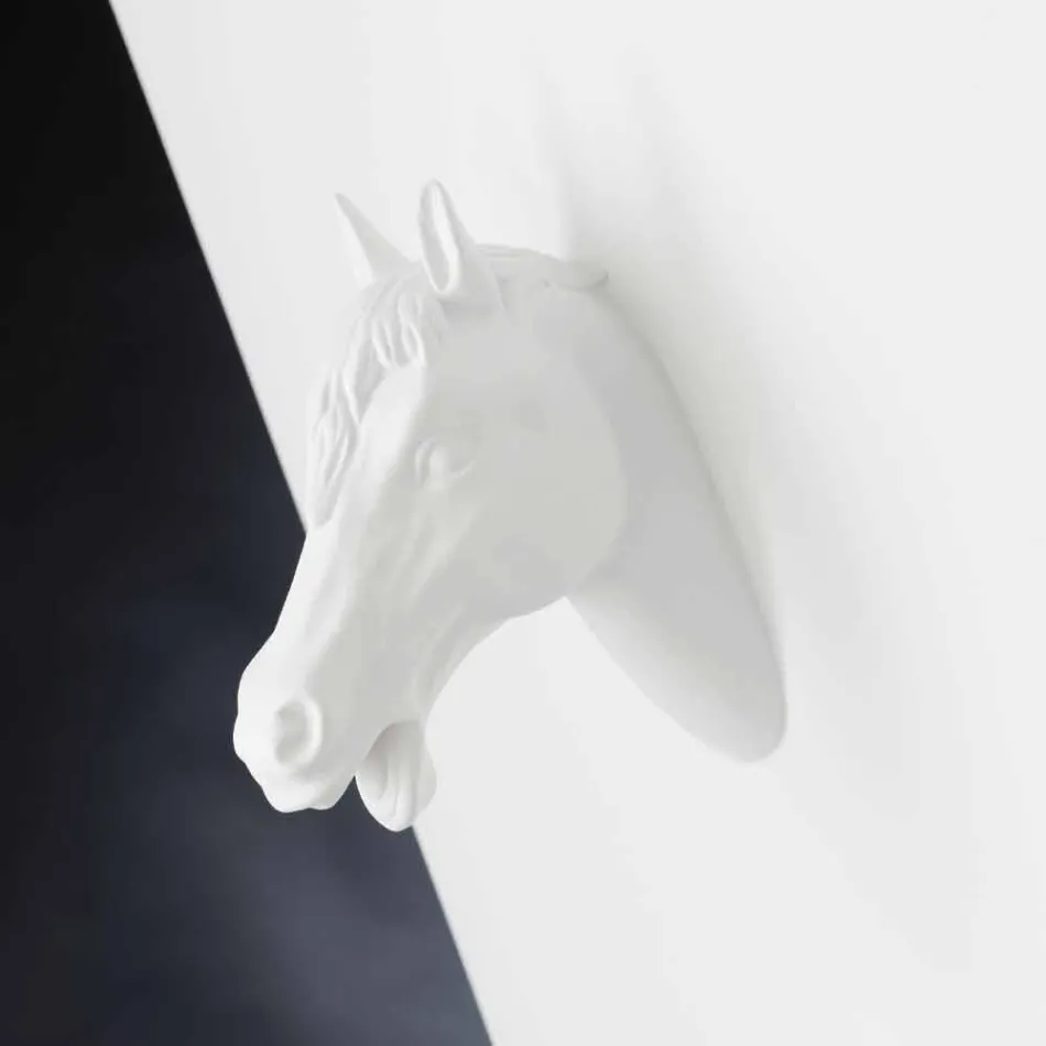 Vaso Alto per Interni in Ceramica Bianca Lavorata a Mano in Italia - Jacky Viadurini