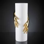 Vaso Alto per Interni in Ceramica Lavorata Artigianalmente in Italia - Monte Viadurini