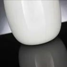 Vaso Artigianale in Vetro Lucido Bianco o Grigio Realizzato in Italia - Malindi Viadurini