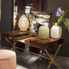 Vaso Artigianale in Vetro Lucido Bianco o Grigio Realizzato in Italia - Malindi Viadurini