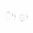 Vaso Bianco da Interno o Esterno in Plastica di 3 Misure - Gem by Myyour Viadurini