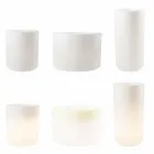 Vaso con Illuminazione Giardino o Salotto Design Moderno Colorato - Cilindrostar Viadurini