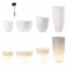 Vaso con Illuminazione Led o Solare Design Moderno di Varie Misure - Svasostar Viadurini