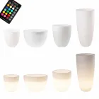 Vaso con Illuminazione Led o Solare Design Moderno di Varie Misure - Svasostar Viadurini