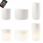 Vaso con Illuminazione Solare o Led Design da Interno o Esterno - Cilindrostar Viadurini