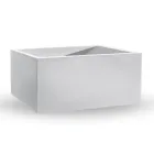 Vaso da Esterno in Polietilene Colorato Rettangolare Made in Italy - Gray Viadurini