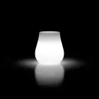Vaso da Esterno Luminoso Design a Goccia in Polietilene Made in Italy - Monita Viadurini