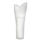 Vaso da Esterno Luminoso in Polietilene Bianco Made in Italy - Galileo Viadurini