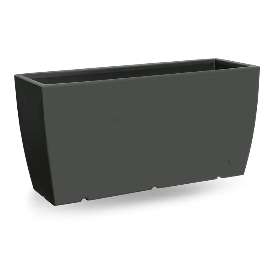 Vaso da Esterno Rettangolare in Polietilene Realizzato in Italia - Albarone Viadurini