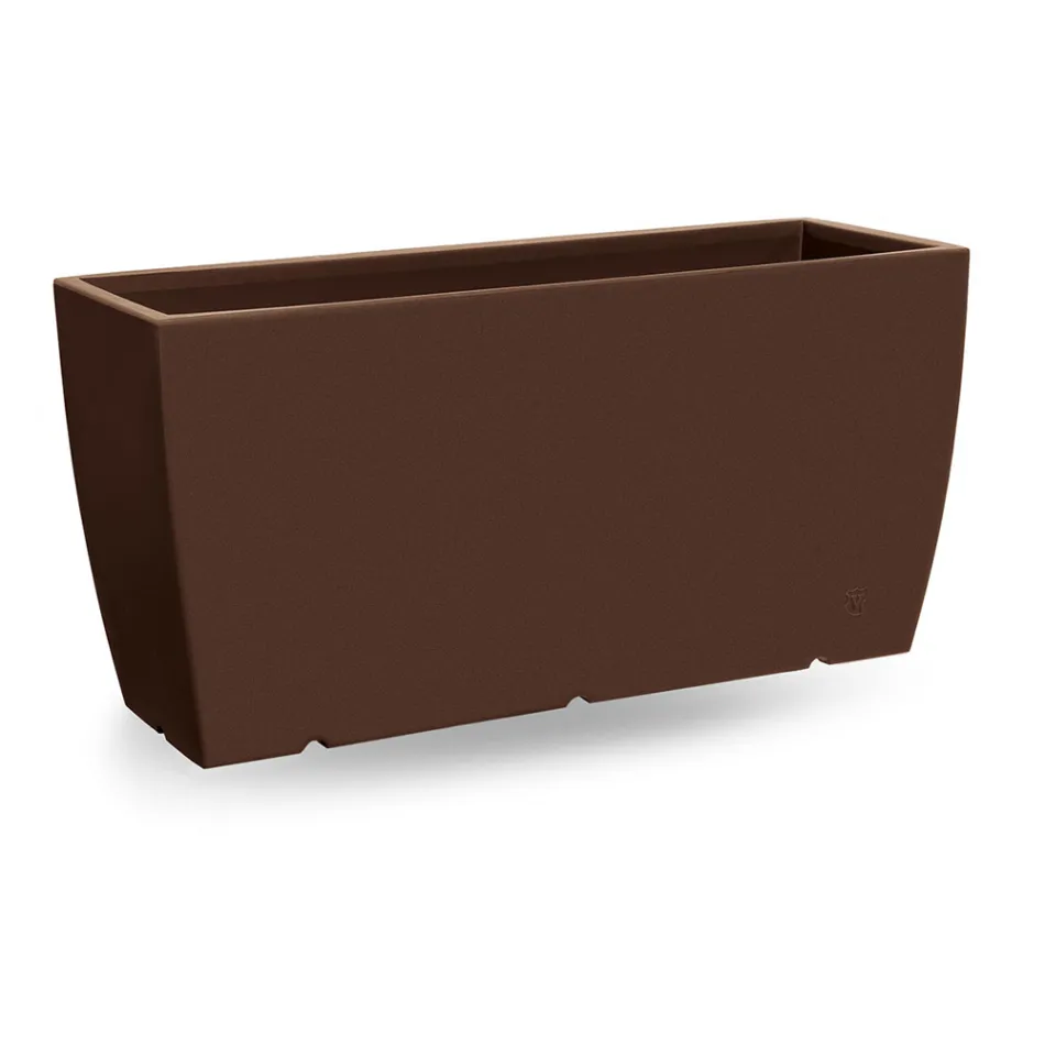 Vaso da Esterno Rettangolare in Polietilene Realizzato in Italia - Albarone Viadurini