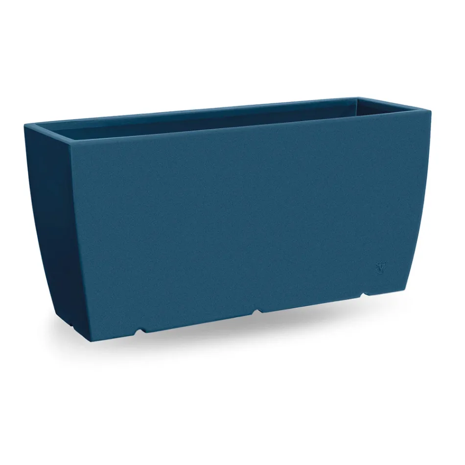 Vaso da Esterno Rettangolare in Polietilene Realizzato in Italia - Albarone Viadurini