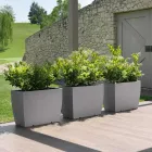 Vaso da Esterno Rettangolare in Polietilene Realizzato in Italia - Albarone Viadurini