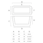 Vaso da Esterno Rettangolare in Polietilene Realizzato in Italia - Albarone Viadurini