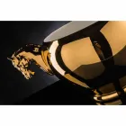 Vaso da Interno in Ceramica Bianca o Oro 24k Lavorata a Mano in Italia - Jacky Viadurini