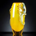 Vaso da Interno in Vetro Colorato con Gechi Fatto a Mano in Italia - Geco Viadurini