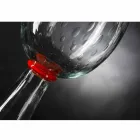 Vaso da Interno in Vetro di Murano con Dettaglio Rosso Made in Italy - Copernico Viadurini