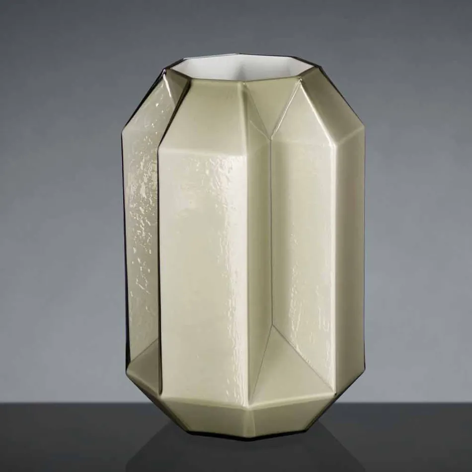 Vaso da Interno in Vetro Lucido Lavorato Artigianalmente in Italia - Flock Viadurini