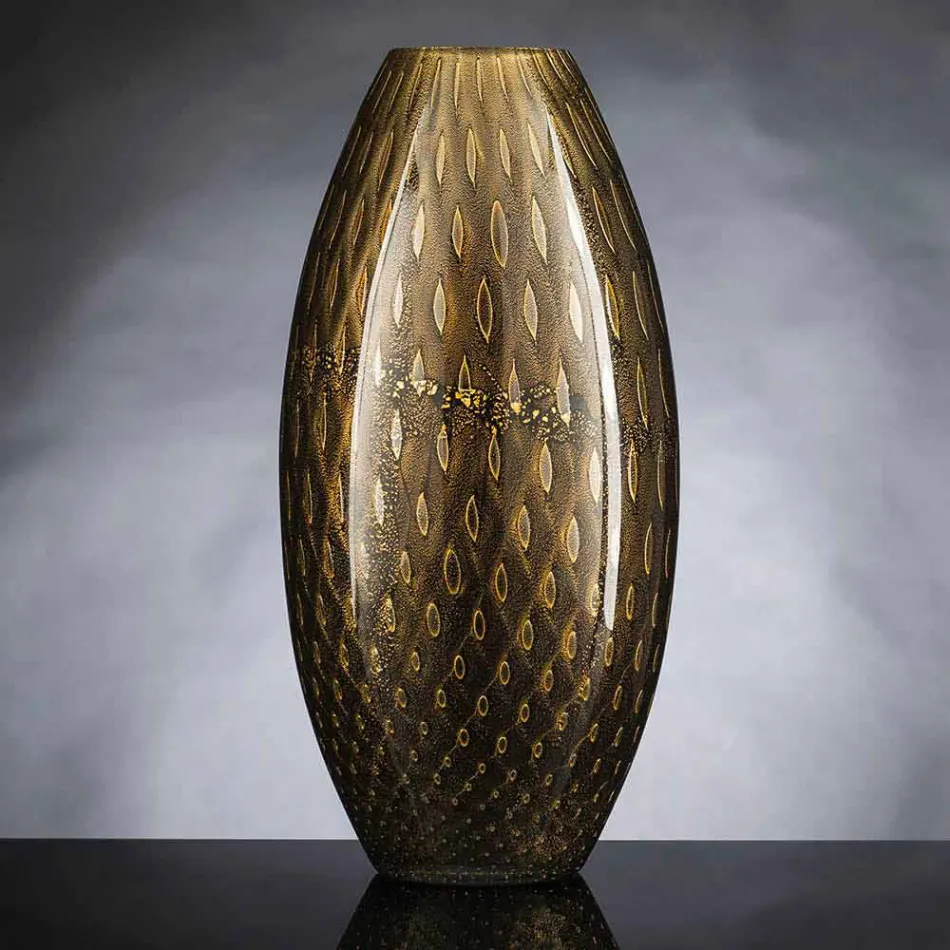 Vaso da Interno in Vetro Soffiato di Murano Colorato Made in Italy - Asper Viadurini