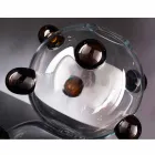 Vaso da Interno Tondo in Vetro Soffiato di Murano Realizzato in Italia - Astore Viadurini