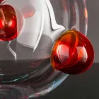 Vaso da Interno Tondo in Vetro Soffiato di Murano Realizzato in Italia - Astore Viadurini