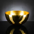 Vaso da Interno Tondo in Vetro Soffiato Finitura Oro 24k Made in Italy - Golden Viadurini