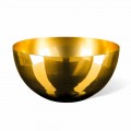 Vaso da Interno Tondo in Vetro Soffiato Finitura Oro 24k Made in Italy - Golden