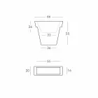Vaso decorativo colorato Slide Il Vaso polietilene moderno made Italy Viadurini
