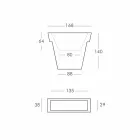 Vaso decorativo colorato Slide Il Vaso polietilene moderno made Italy Viadurini