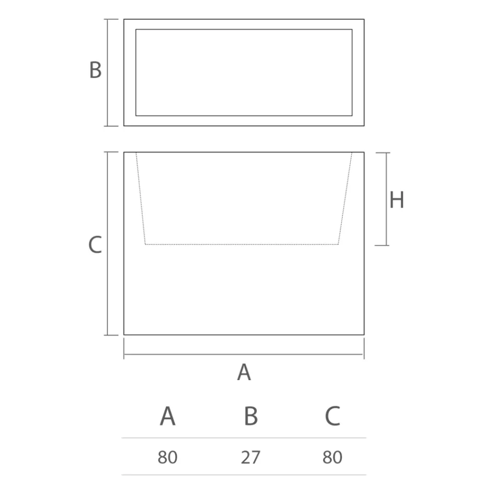 Vaso Decorativo da Interno in Polietilene 2 Misure Made in Italy - Lambo Viadurini