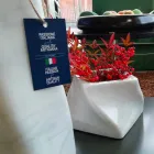 Vaso Decorativo di Design in Marmo Bardiglio o di Carrara Made in Italy - Prisma Viadurini