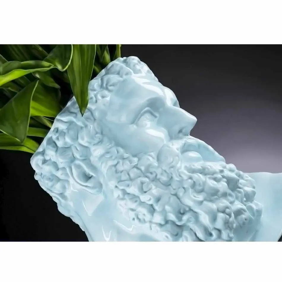 Vaso Decorativo in Ceramica Colorata Lavorata a Mano Made in Italy - Maciste Viadurini