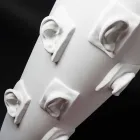 Vaso Decorativo in Ceramica con Decori Realizzato a Mano in Italia - Capuano Viadurini