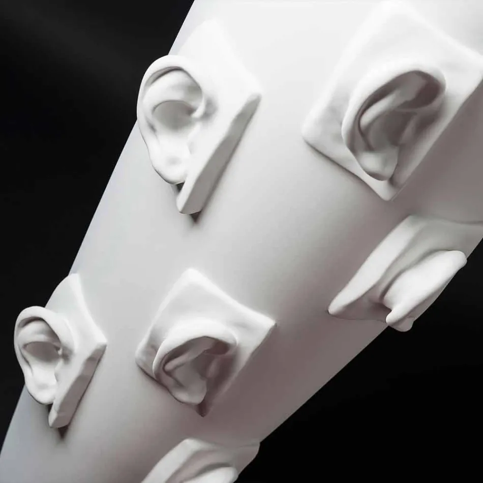 Vaso Decorativo in Ceramica con Decori Realizzato a Mano in Italia - Capuano Viadurini