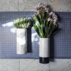 Vaso Decorativo in Marmo Bianco di Carrara di Design Made in Italy - Nevea Viadurini