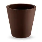 Vaso Decorativo in Polietilene Colorato Rotondo Made in Italy - Mengo Viadurini