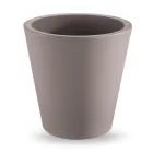 Vaso Decorativo in Polietilene Colorato Rotondo Made in Italy - Mengo Viadurini