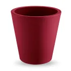 Vaso Decorativo in Polietilene Colorato Rotondo Made in Italy - Mengo Viadurini