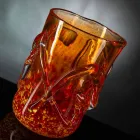 Vaso Decorativo in Vetro Soffiato di Murano Arancione Made in Italy - Mister Viadurini