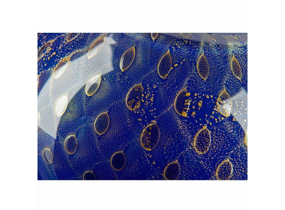 Vaso Decorativo in Vetro Soffiato di Murano Colorato Made in Italy - Barletta Viadurini