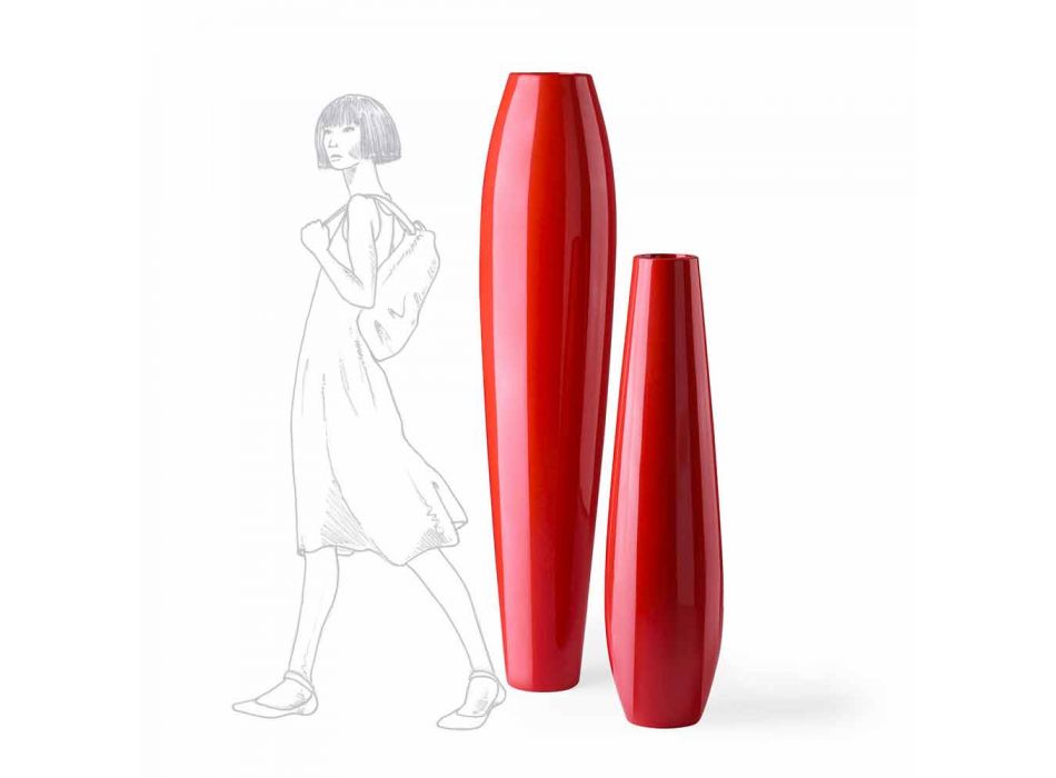 Vaso Decorativo Reversibile in Polietilene di Design Made in Italy - Nadai Viadurini