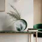 Vaso Decorativo Tondo in Metacrilato Green Cast Made in Italy - Viridis Viadurini