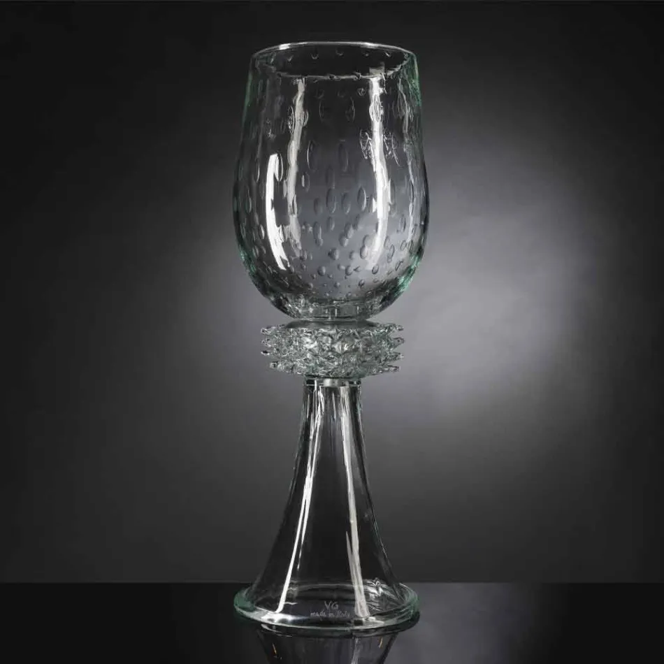 Vaso Elegante da Interno in Vetro Soffiato di Murano Made in Italy - Copernico Viadurini