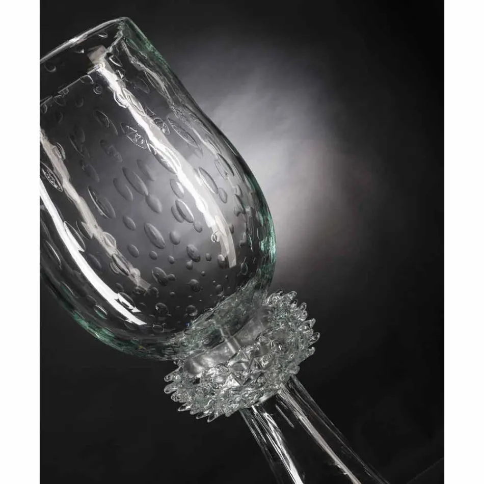 Vaso Elegante da Interno in Vetro Soffiato di Murano Made in Italy - Copernico Viadurini