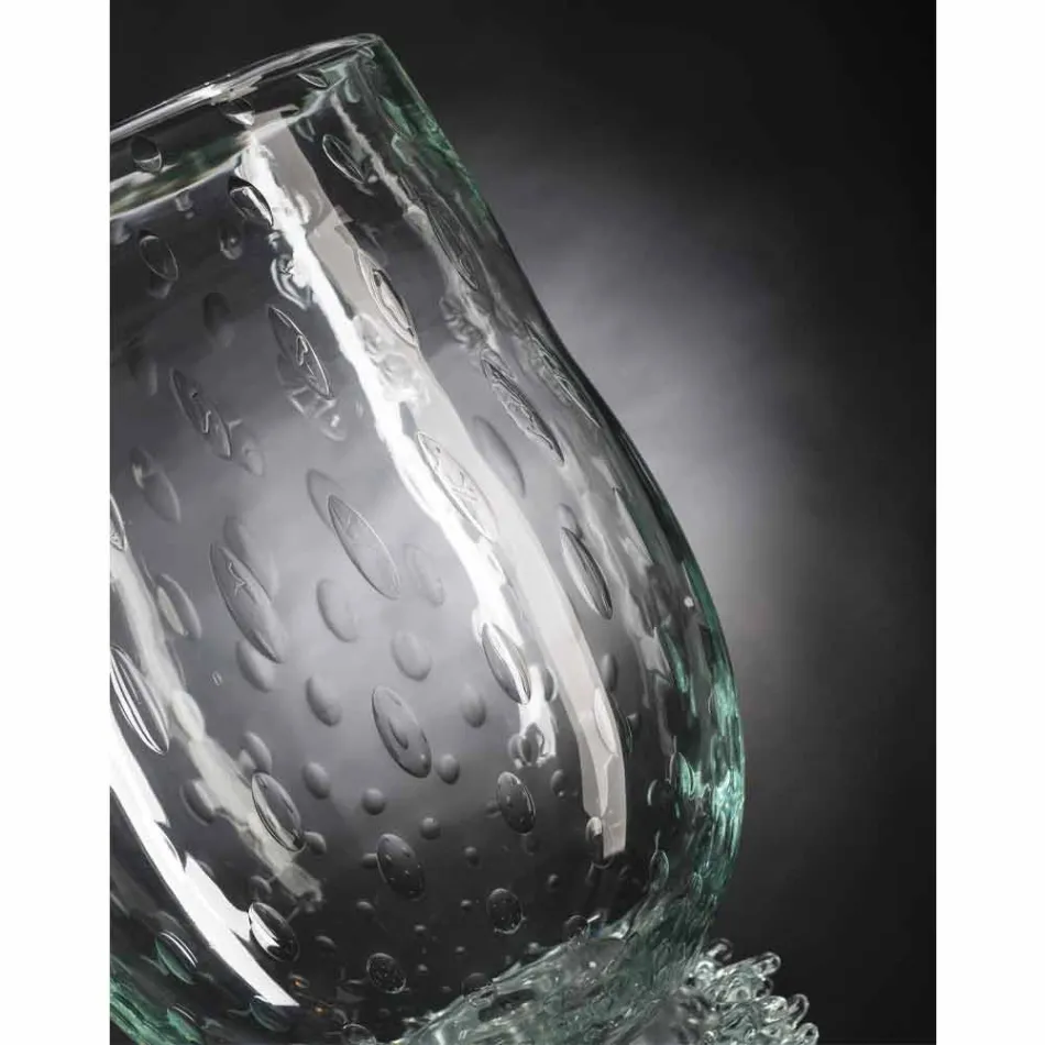 Vaso Elegante da Interno in Vetro Soffiato di Murano Made in Italy - Copernico Viadurini
