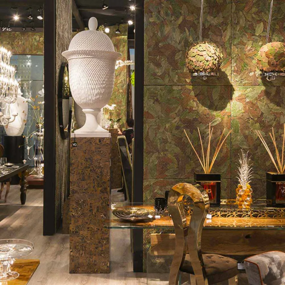 Vaso Elegante per Interni in Ceramica Lavorata a Mano Made in Italy - Napoleone Viadurini