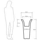 Vaso Fioriera da Giardino Rotondo in Polietilene Made in Italy - Tremont Viadurini