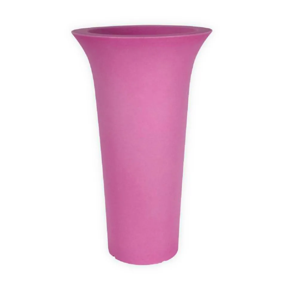 Vaso Fioriera da Giardino Rotondo in Polietilene Made in Italy - Tremont Viadurini