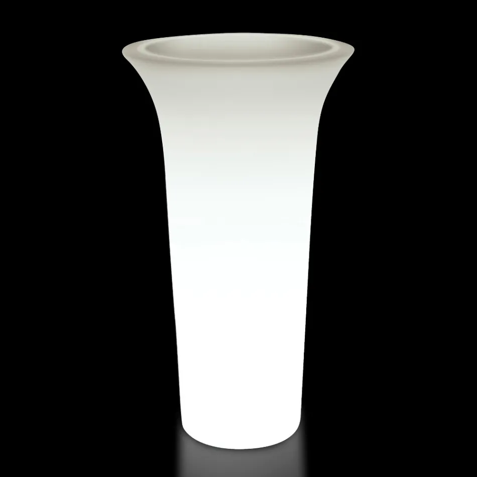 Vaso Fioriera da Giardino Rotondo in Polietilene Made in Italy - Tremont Viadurini